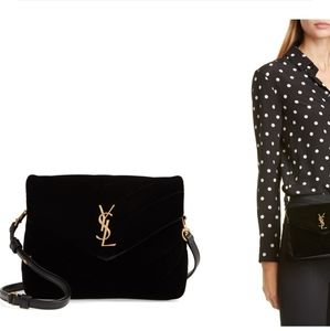 💎 YSL Toy LouLou in Black Velvet